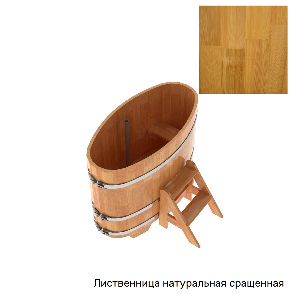 Купель овальная BentWood 0,69х1,31 лиственница