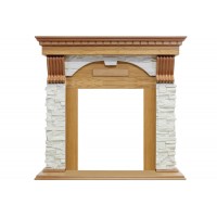 Портал Dimplex Dublin - Дуб / Сланец белый