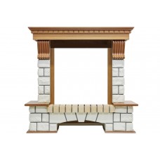 Портал Dimplex Pierre Luxe - Дуб / Белый (Высота 1020мм)