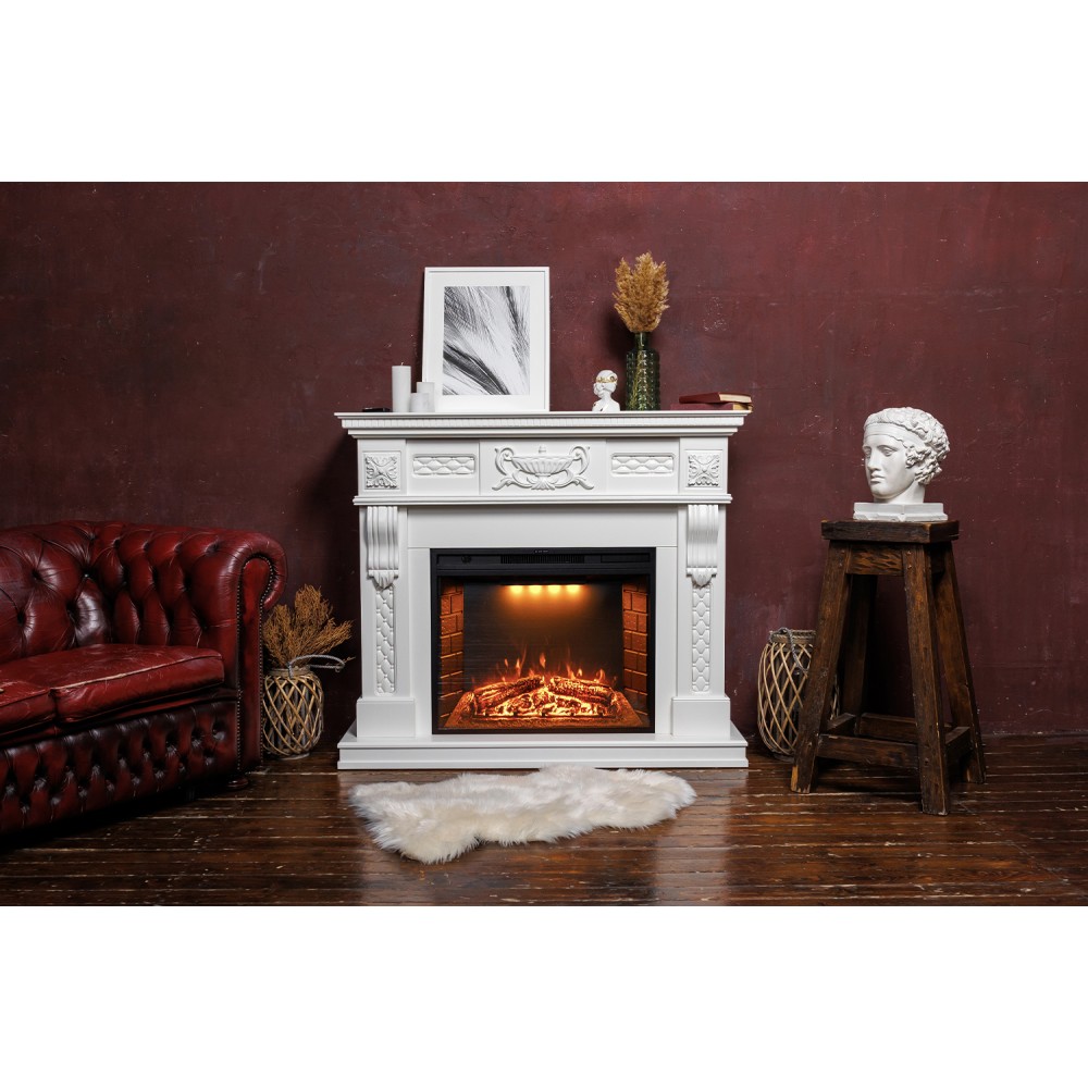 Портал Royal Flame Corsica - Слоновая кость с патиной