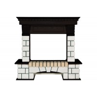 Портал Royal Flame Pierre Luxe - Белый / Венге