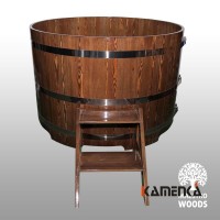 Купель Maestro Woods круглая D=1,80 H=1,10м из лиственницы морёной