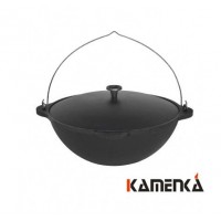 Казан Везувий 12л с крышкой и ручкой